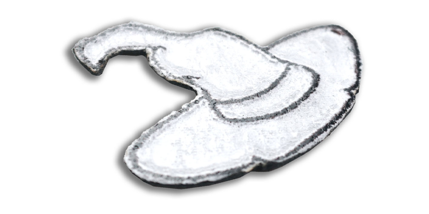 naszywka naprasowanka magiczne przedmioty kapelusz